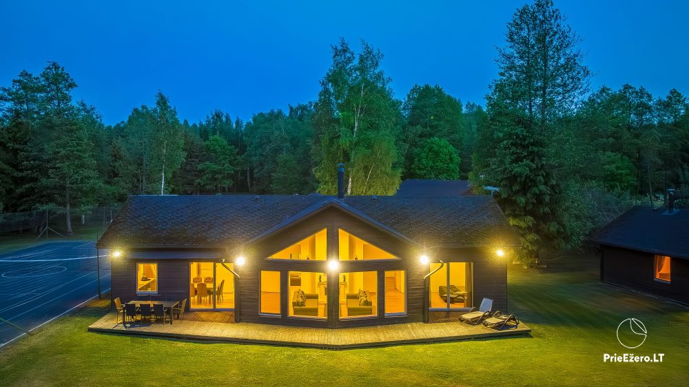 Brīvdienu mājas un villa Moletai rajonā pie ezera Spalio krantas - 1
