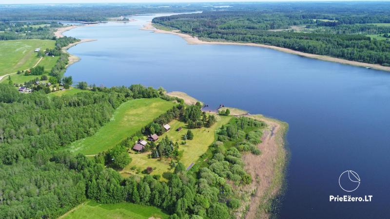 Lauku māja Sartu ezera krastā Zarasu rajonā Lapėnų Sodyba - brīvdienu mājas
