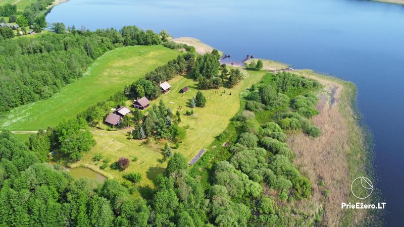 Lauku māja Sartu ezera krastā Zarasu rajonā Lapėnų Sodyba - brīvdienu mājas