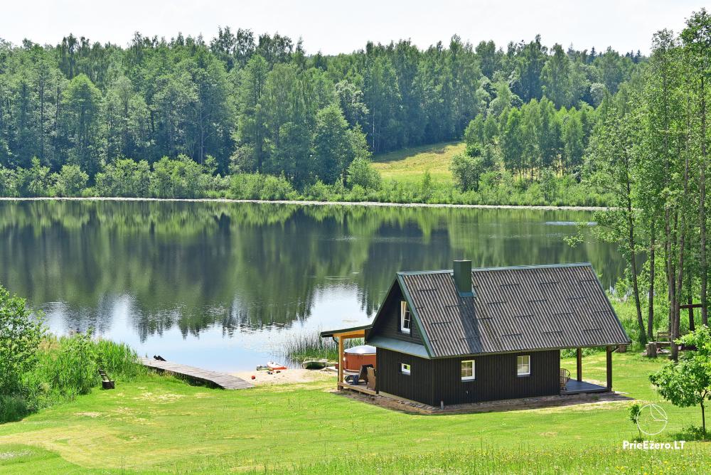 Privāta viensēta Utenas rajons. VillaRedvita ezera krastā. Bez kaimiņiem - 1