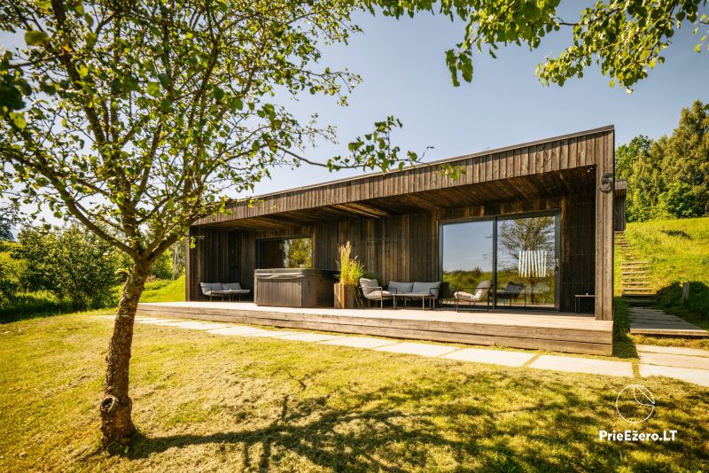 Brīvdienu parks Wakepond: brīvdienu mājiņas, sauna, kubls, džakuzi, veikparks