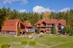 Atpūtas komplekss Birštonas Nemuno Slenis: dzīvokļi, istabas, restorāns, telpas svinībām, SPA komplekss