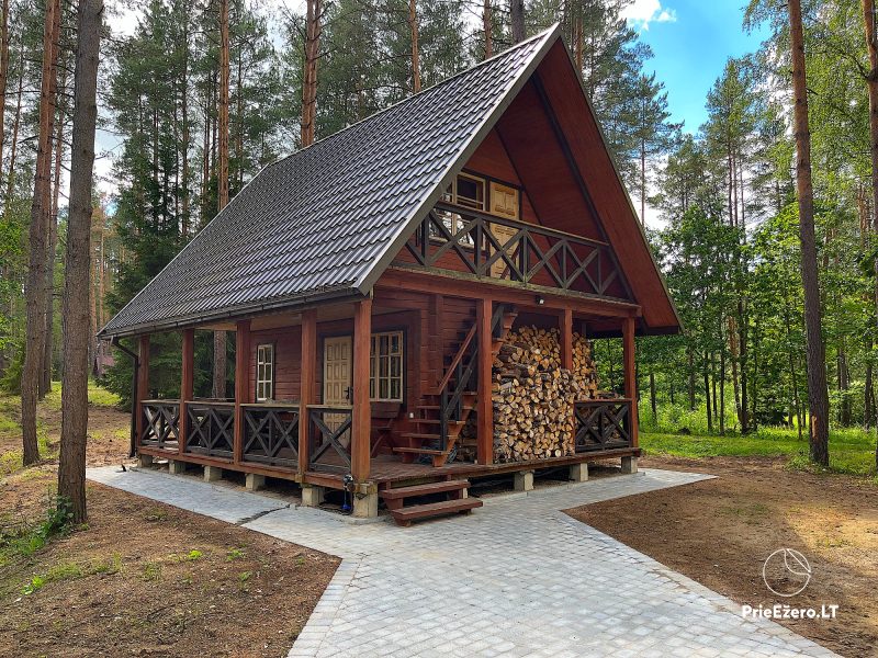 Viensēta Makinė. Privātmāja pie Makių ezera. Pirts un kubla noma