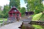 Brīvdienu mājiņas lauku mājā ezera krastā LAKE VIEW RESORT. Pirts, kubuls - 4