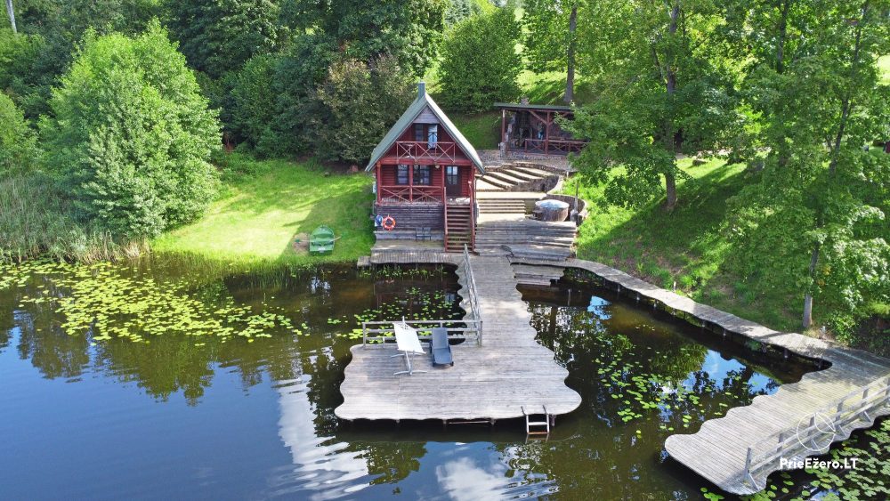 Brīvdienu mājiņas lauku mājā ezera krastā LAKE VIEW RESORT. Pirts, kubuls - 1