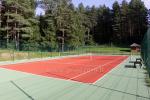 Tenisa korts netālu no Viļņas lauku majā TARP PUŠŲ