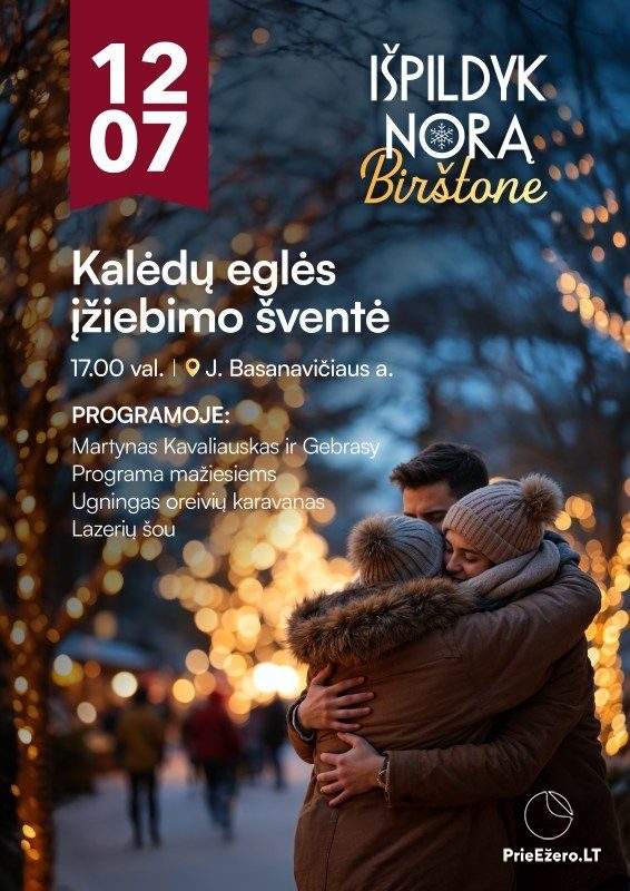 Ziemassvētku eglīte atklāšanas notikums Birstonas - 1