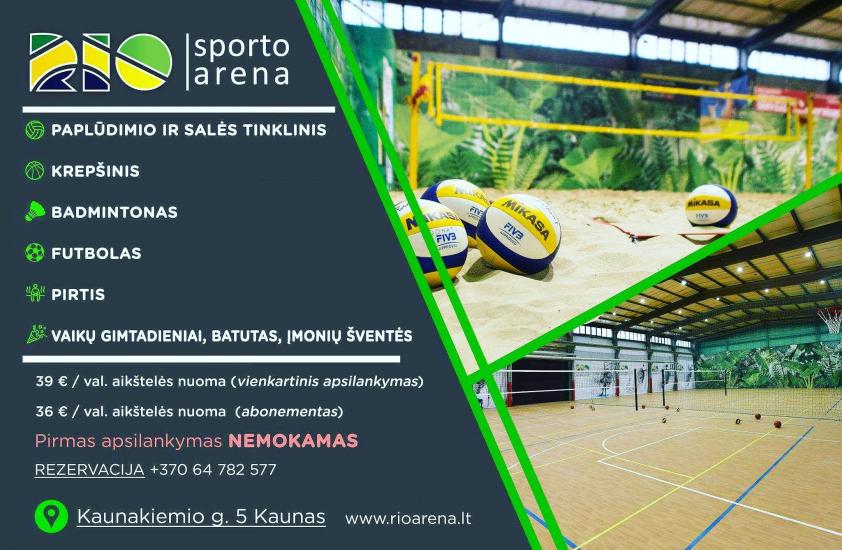 Volejbola laukumi Kauņā RIO arena - 1
