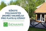 Banketu zāle un konferenču zāle atpūtas nami pie ezera Plateliai Sienainis