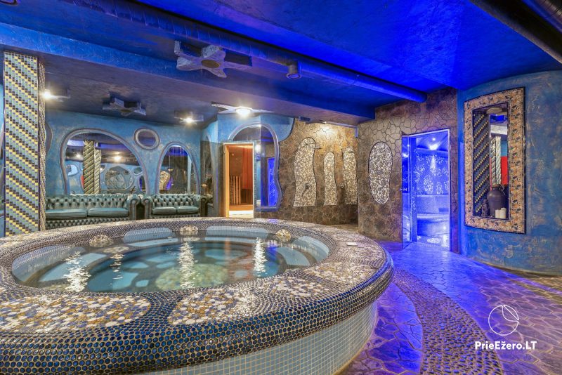 SPA komplekss: saunas, džakuzi un peldbaseins Birštonā, viesnīcā Nemuno Slenis
