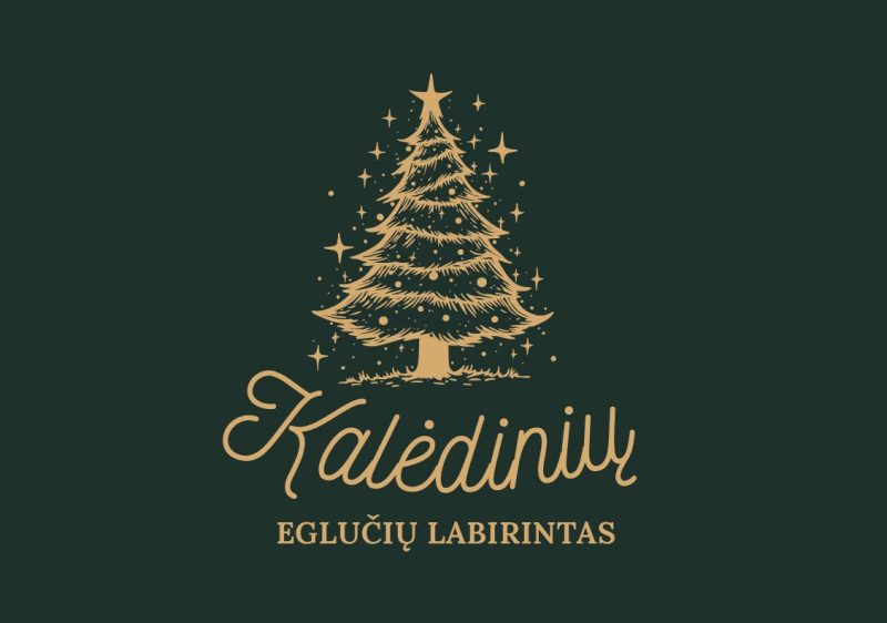 Ziemassvētku eglīšu labirints Kauņā