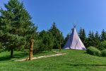 Indiešu telts - tipi. Var izmitināt līdz 30 personām - 1